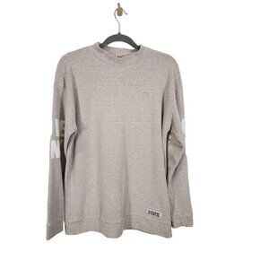 Victoria's Secret PINK Terry Cloth Mock Neck‎ Sweatshirt in Light Pink - Small